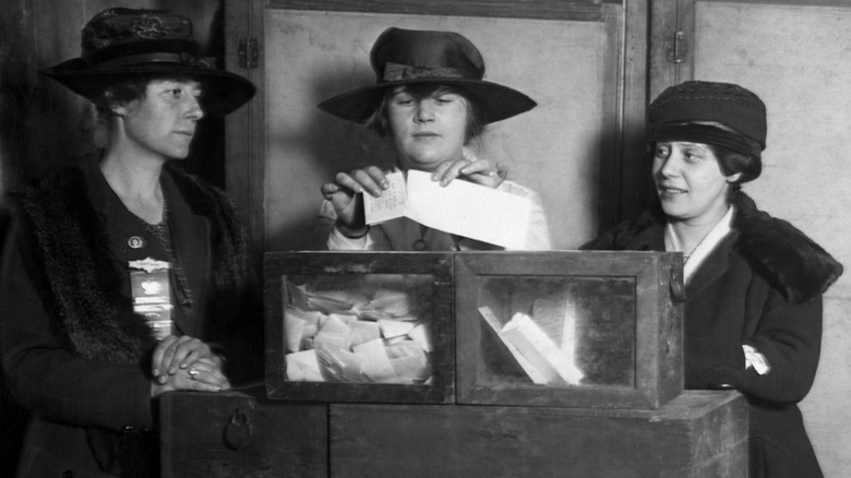 Three women file ballots
