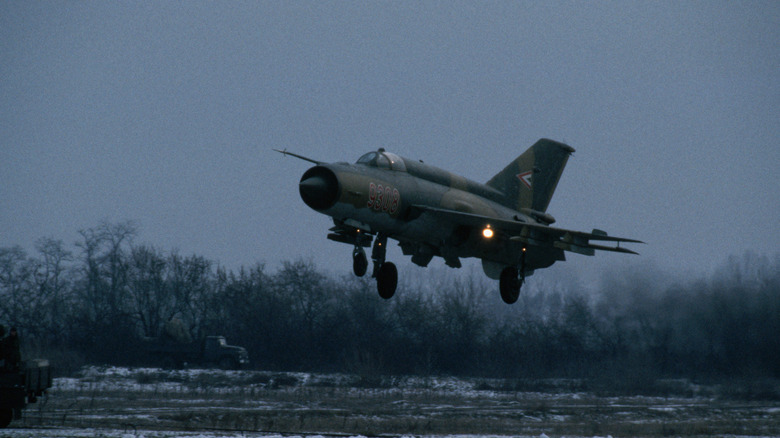 MiG-21 taking off