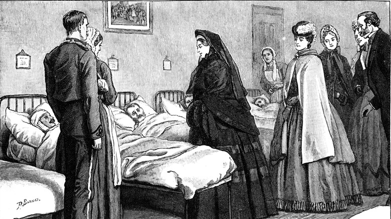 doctors and patients in hospital