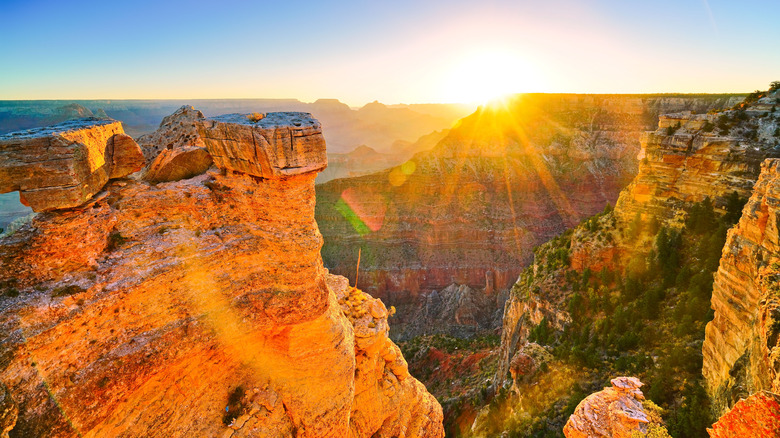 Sun on the Grand Canyon
