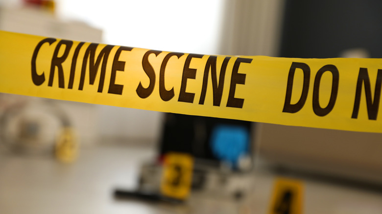 crime scene tape home