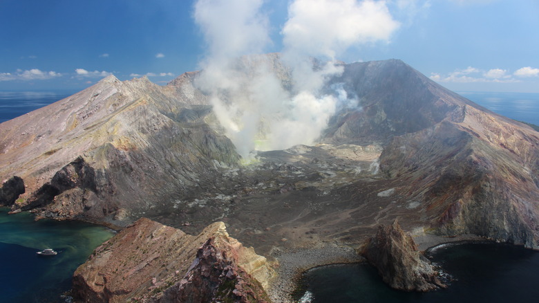 Whakaari Island in 2015