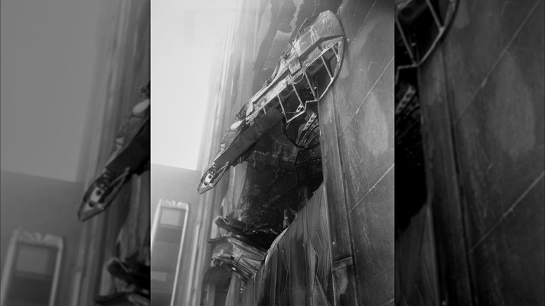 Remains of the B-25 Marshall crashed in to the Empire State Building