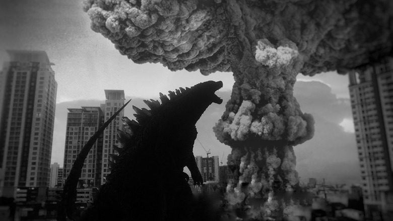 Godzilla mushroom cloud artwork