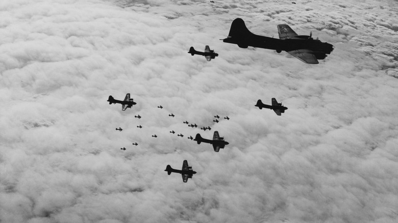 B-17s in combat box formation