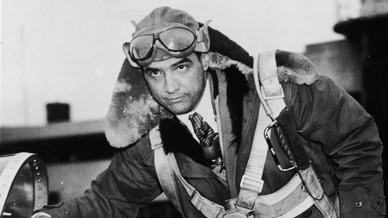 Howard Hughes in flying gear
