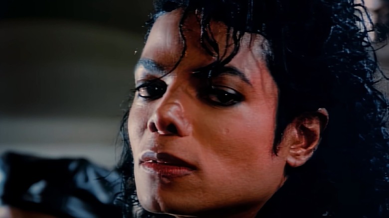 Michael Jackson staring