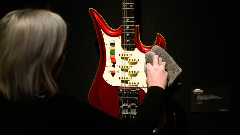 Teisco Spectrum 5 owned by Mark Knopfler on sale at Christie's