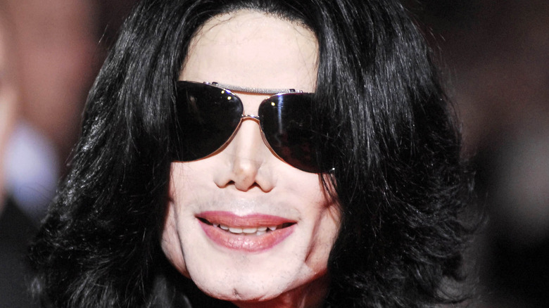 Michael Jackson grinning