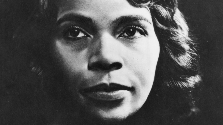 Marian Anderson black white close up