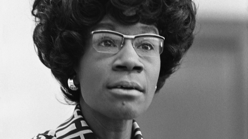 Shirley Chisholm announcing her presidential campaign in 1972