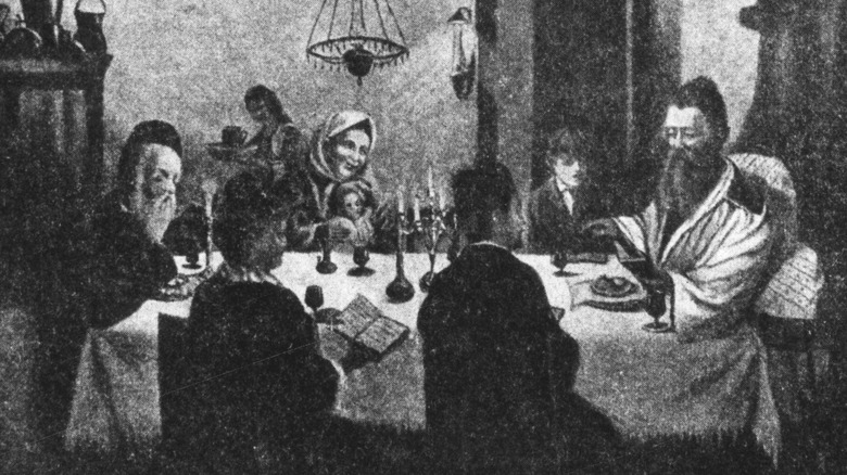 Russian Jews at Seder Dinner