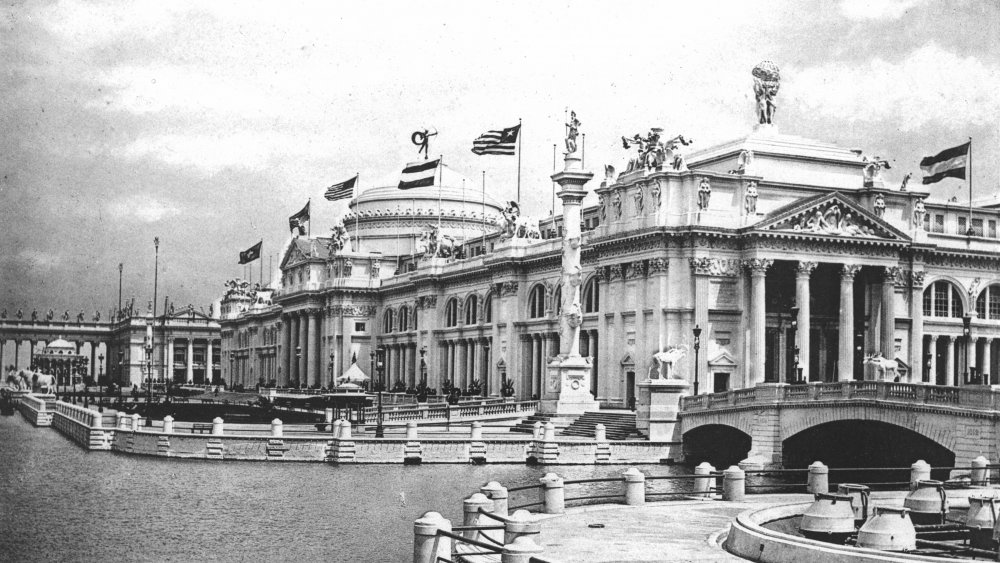 The Agricultural Building looking over the Basin at the World's Fair in 1893