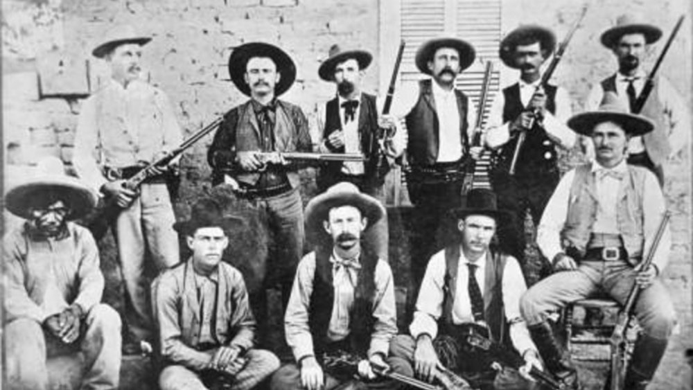 A group of Texas Rangers in 1894