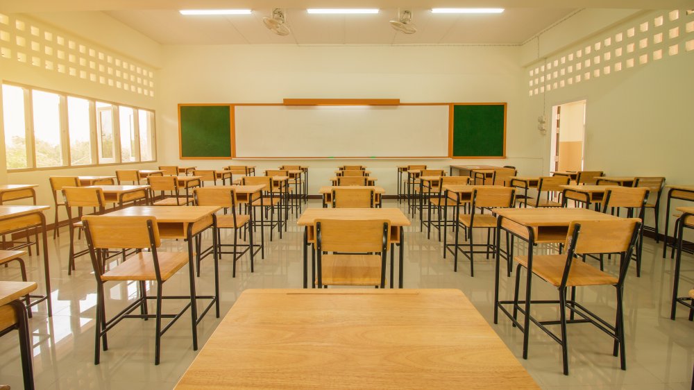 An empty classroom