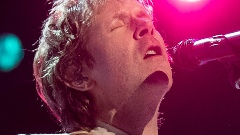 Beck performing onstage 