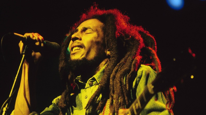 Bob Marley performing 