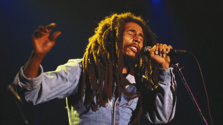 Bob Marley performing 