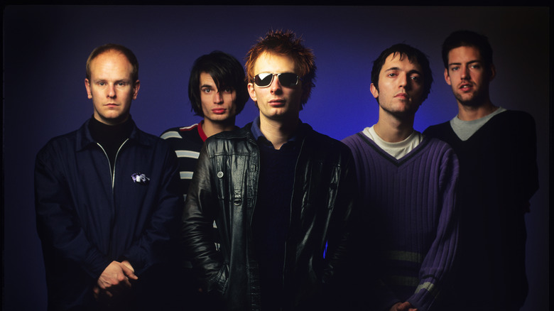 Radiohead members standing together