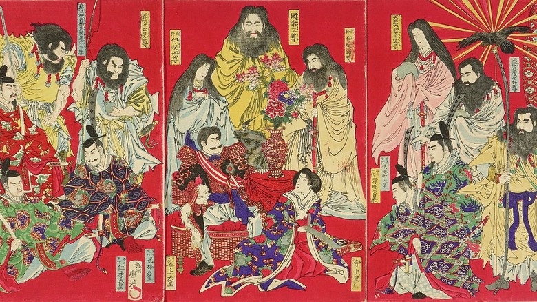 kami and emperors sitting together