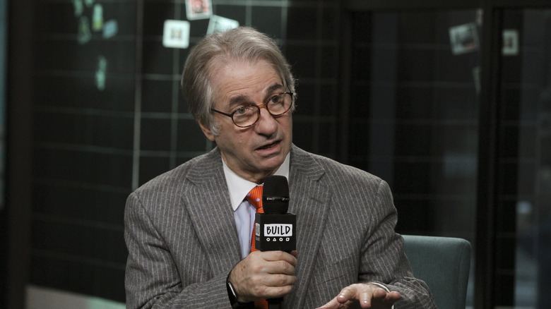 Barry Scheck with microphone