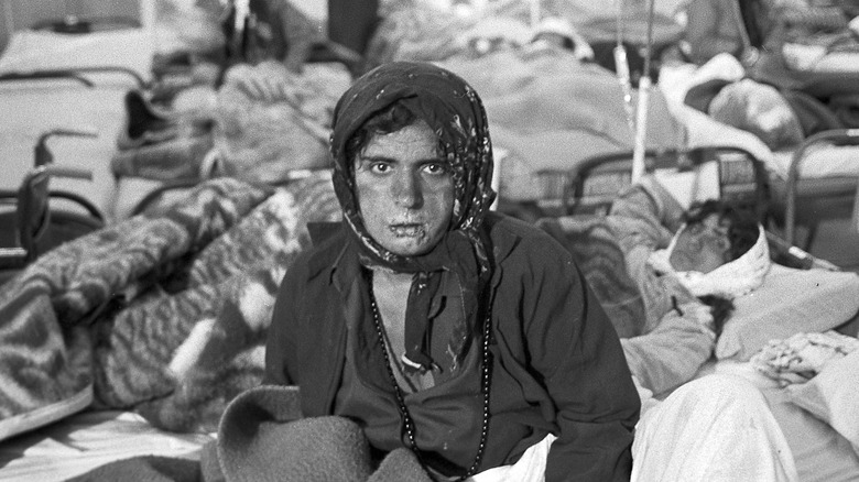 Iraqi Kurdish woman in hospital