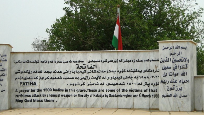 Monument at Mass Grave for 1500 Victims of 1988 Chemical Attack