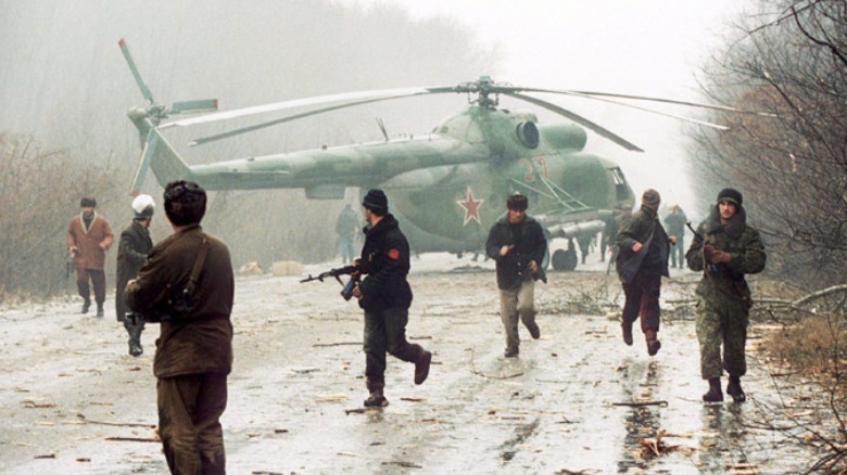 Russian helicopter shot down during First Chechen War