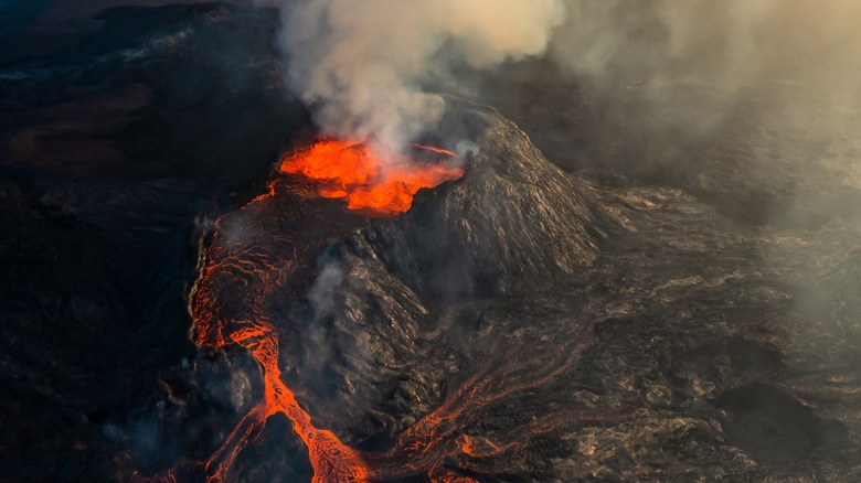 Volcano eruption