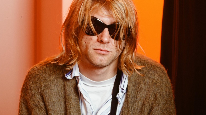 Kurt Cobain with sunglasses