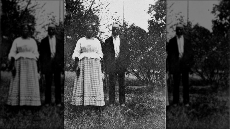 Cudjo Lewis and wife Abile