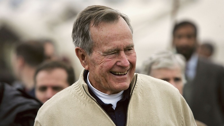 George H.W. Bush smiling