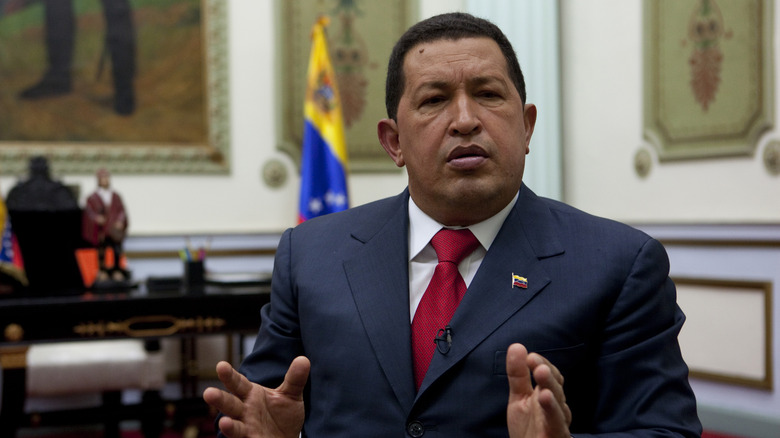 Hugo Chavez speaking