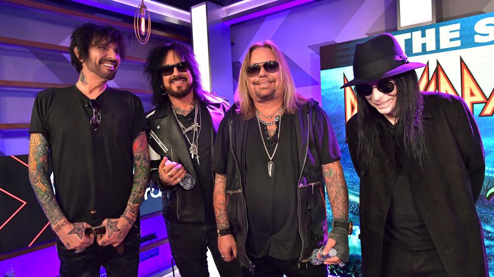 members of the band Motley Crue in 2020