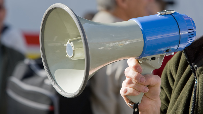 Picket line bullhorn