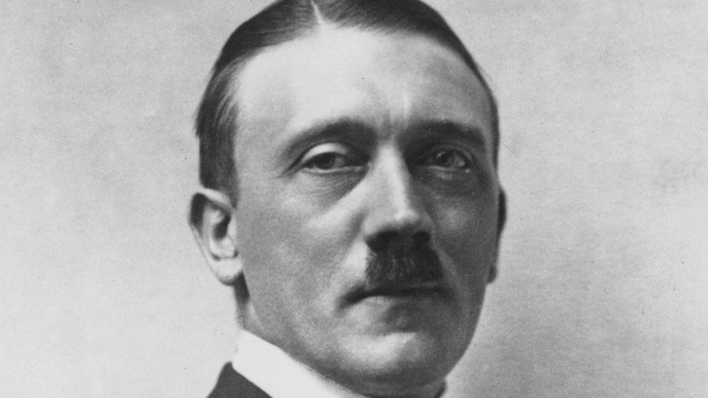 Adolf Hitler posing for portrait