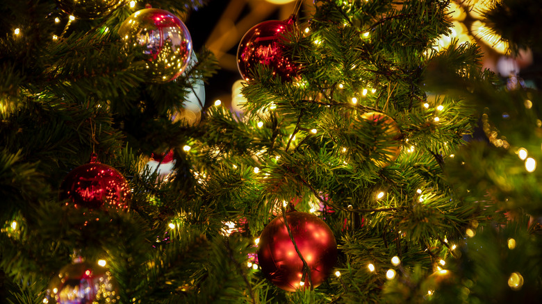 Christmas tree with baubles