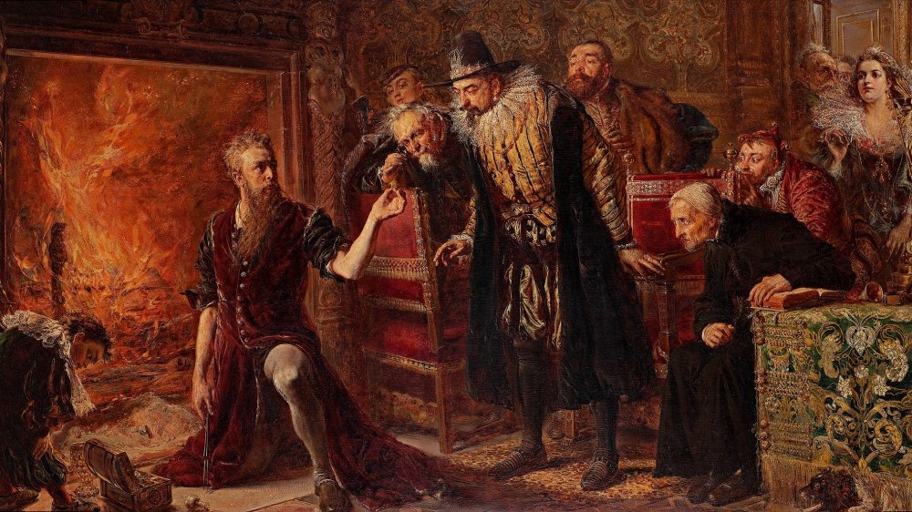 An 1867 painting by Sedziwoj Matejko depicting an alchemist