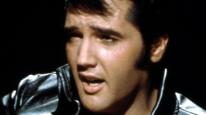 Elvis Presley in leather