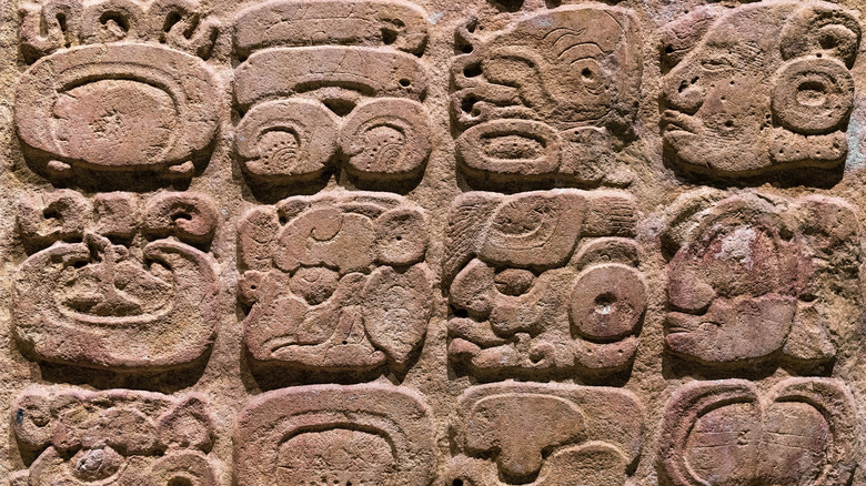 mayan writing