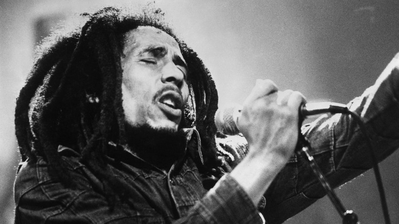 Bob Marley performing 