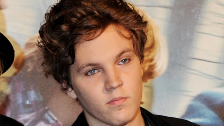 Benjamin Keough head tilted