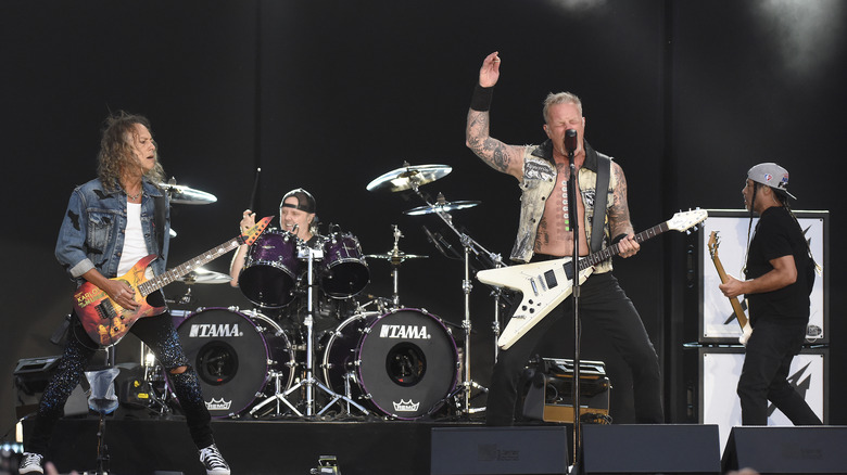 Metallica performing