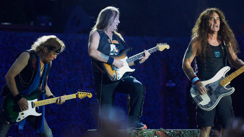 Iron Maiden performing