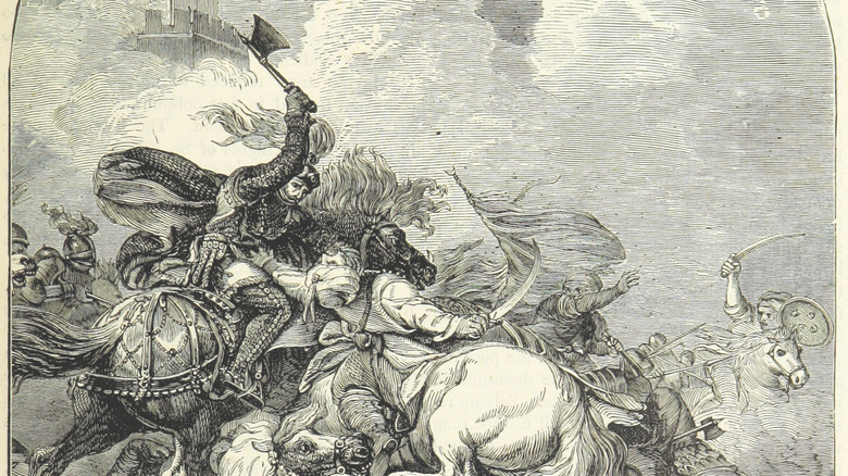 Richard Lionheart fights Battle of Jaffa