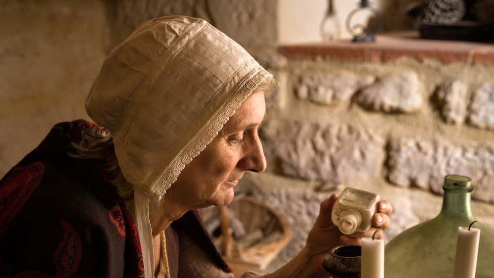 Woman in medieval attire