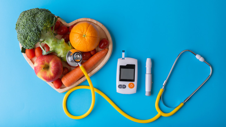fruit and diabetes equipment