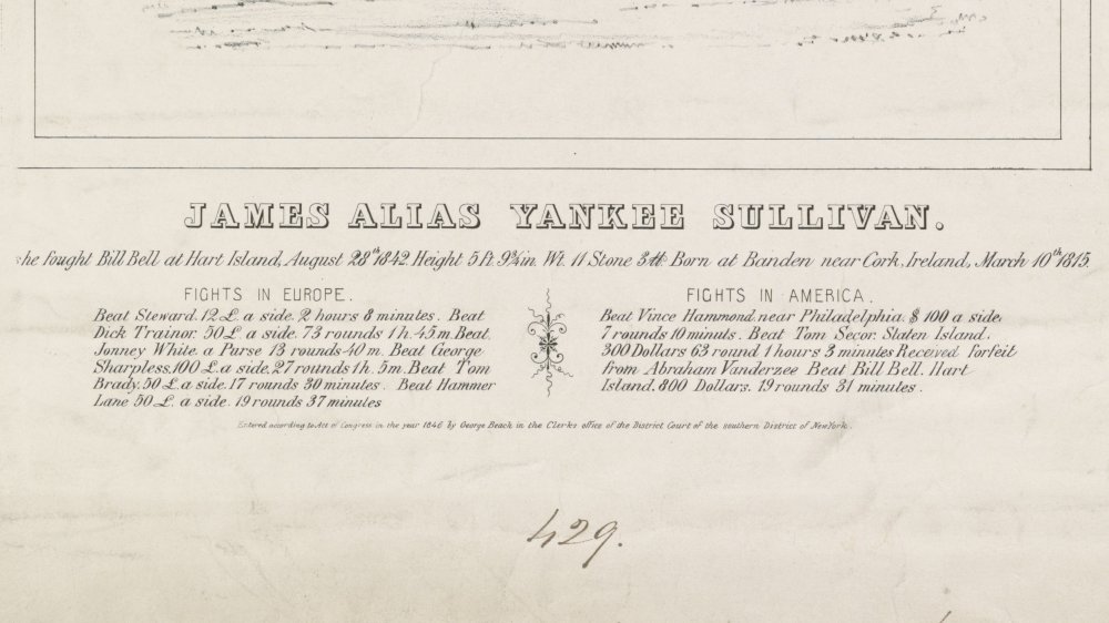 James "Yankee" Sullivan, boxer, 1846
