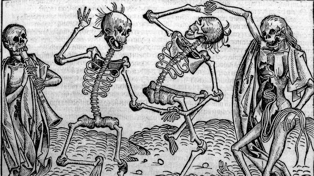 An artist's depiction of the "Dance of Death"