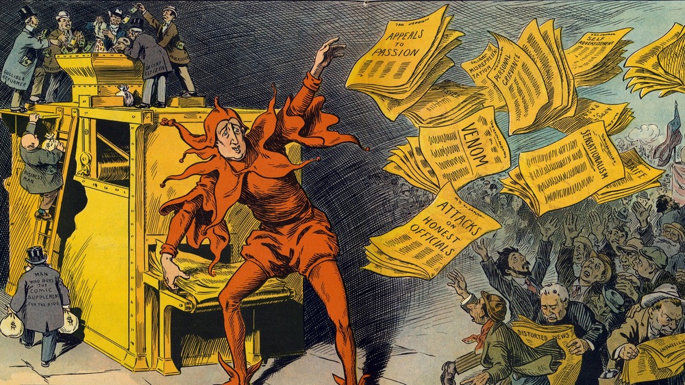 cartoon of The Yellow Press, by L.M. Glackens